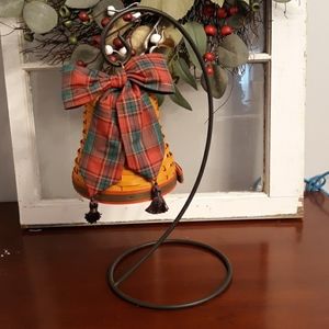 2000 Christmas Noel Bell, Ribbon, and Stand
